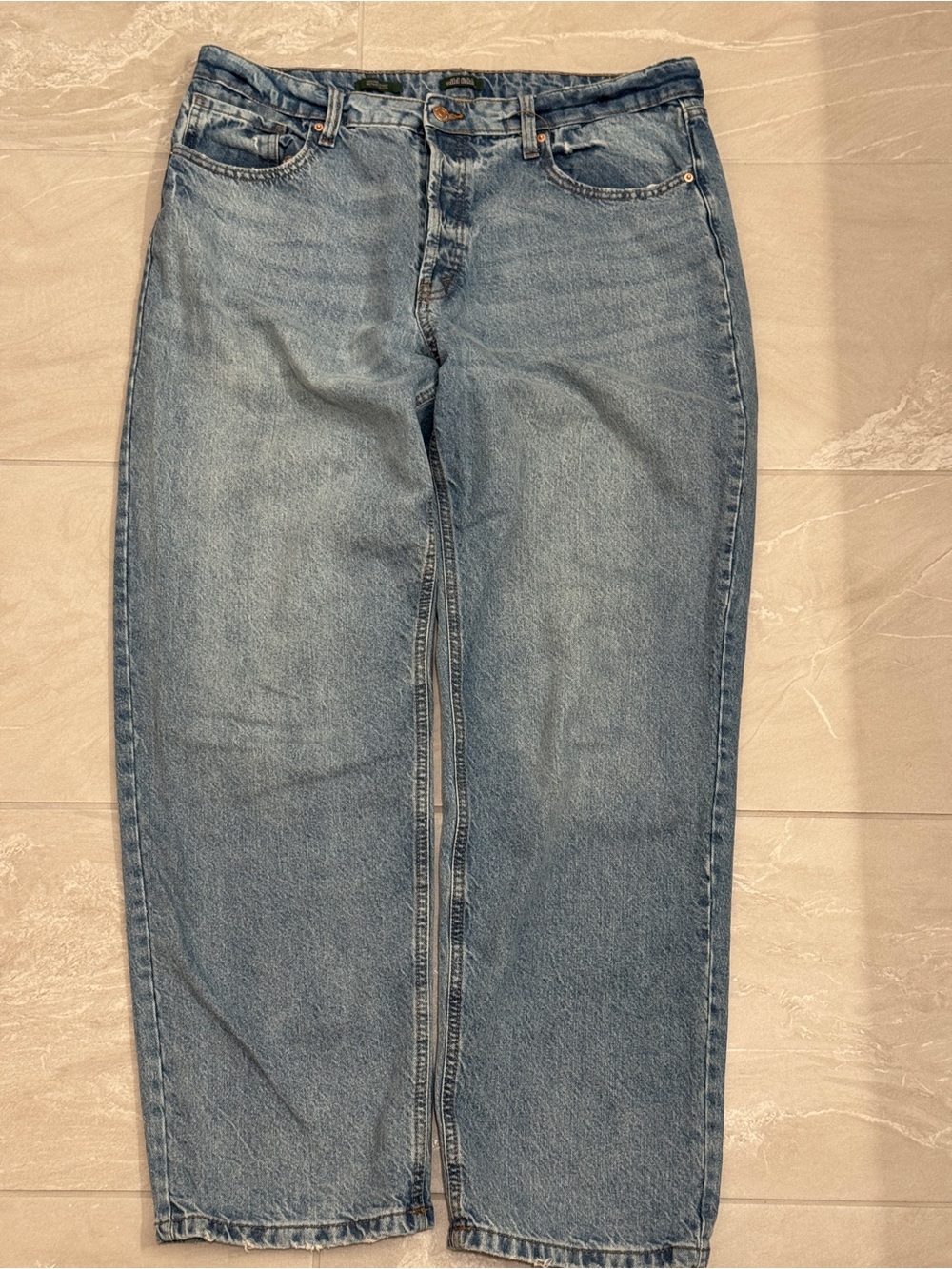 Classic Light Blue high rise Straight-Leg Jeans